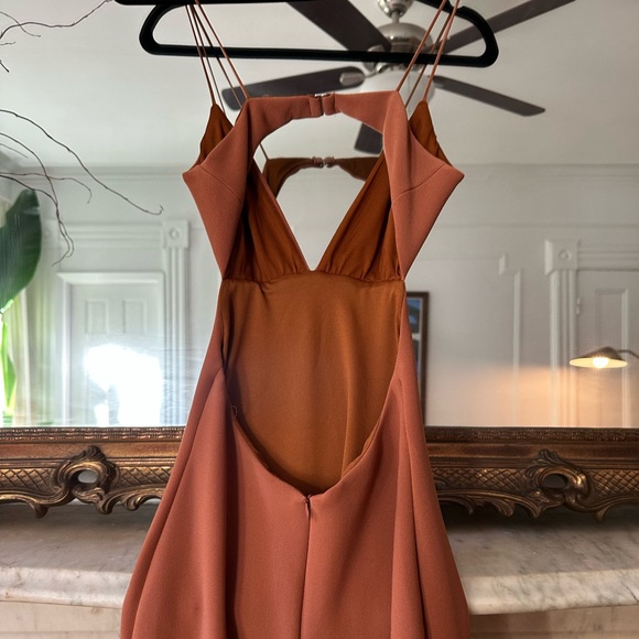 BEC + BRIDGE Ella Midi Dress in Terracotta - Picture 5 of 7